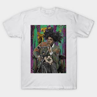 Basquiat and his Siamese Friend T-Shirt